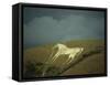White Horse Near Westbury, Wiltshire, England, United Kingdom, Europe-David Beatty-Framed Stretched Canvas