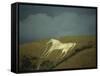 White Horse Near Westbury, Wiltshire, England, United Kingdom, Europe-David Beatty-Framed Stretched Canvas