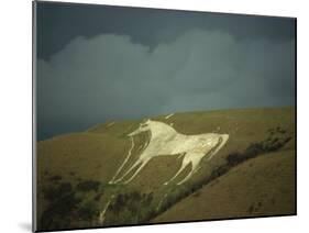 White Horse Near Westbury, Wiltshire, England, United Kingdom, Europe-David Beatty-Mounted Photographic Print