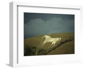 White Horse Near Westbury, Wiltshire, England, United Kingdom, Europe-David Beatty-Framed Photographic Print