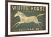 White Horse Running-Ryan Fowler-Framed Art Print