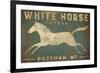 White Horse Running-Ryan Fowler-Framed Art Print