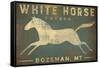 White Horse Running-Ryan Fowler-Framed Stretched Canvas