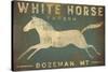 White Horse Running-Ryan Fowler-Stretched Canvas