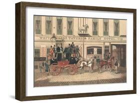 White Horse Tavern and Hotel, Fetter Lane, London-James Pollard-Framed Giclee Print