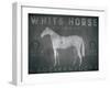 White Horse with Words-Ryan Fowler-Framed Art Print