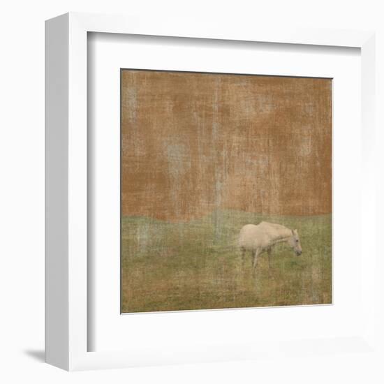 White Horse-Erin Clark-Framed Giclee Print