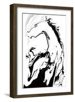 White Horse-Rabi Khan-Framed Art Print