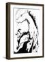 White Horse-Rabi Khan-Framed Art Print