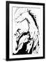 White Horse-Rabi Khan-Framed Art Print