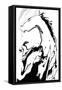 White Horse-Rabi Khan-Framed Stretched Canvas