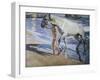 White Horse-Joaquín Sorolla y Bastida-Framed Art Print