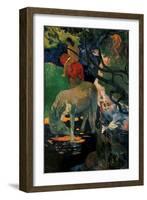 White Horse-Paul Gauguin-Framed Art Print