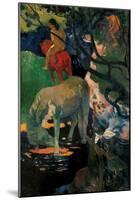 White Horse-Paul Gauguin-Mounted Art Print