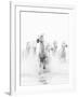 White Horses of Camargue Running Through the Water, Camargue, France-Nadia Isakova-Framed Premium Photographic Print