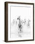 White Horses of Camargue Running Through the Water, Camargue, France-Nadia Isakova-Framed Photographic Print