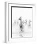 White Horses of Camargue Running Through the Water, Camargue, France-Nadia Isakova-Framed Premium Photographic Print