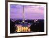 White House at dusk, Washington Monument, Washington DC, USA-null-Framed Photographic Print