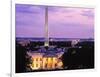 White House at dusk, Washington Monument, Washington DC, USA-null-Framed Photographic Print