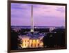 White House at dusk, Washington Monument, Washington DC, USA-null-Framed Photographic Print