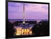 White House at dusk, Washington Monument, Washington DC, USA-null-Framed Photographic Print