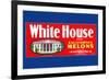 White House Brand California Melons-null-Framed Art Print