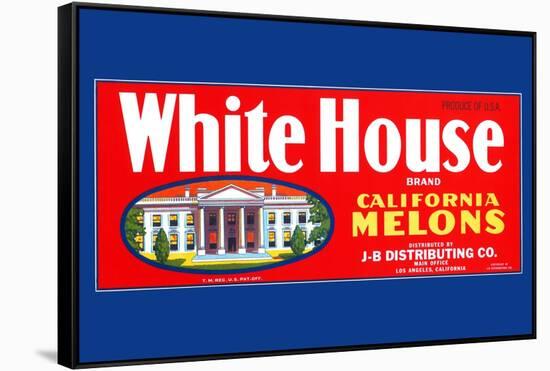 White House Brand California Melons-null-Framed Stretched Canvas