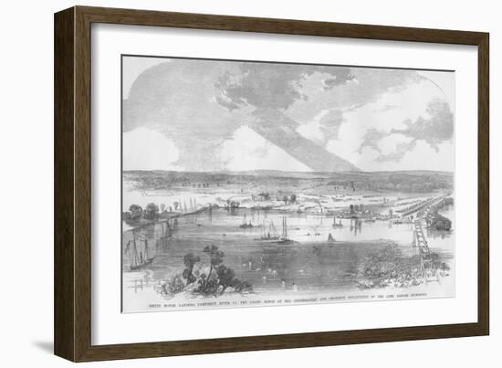 White House Landing, Grand Depot and Ordnance-Frank Leslie-Framed Art Print