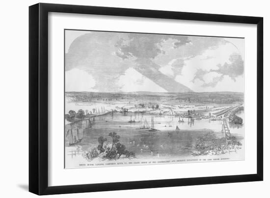 White House Landing, Grand Depot and Ordnance-Frank Leslie-Framed Art Print