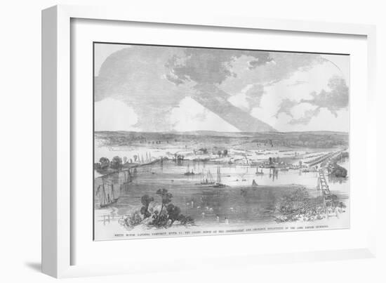 White House Landing, Grand Depot and Ordnance-Frank Leslie-Framed Art Print