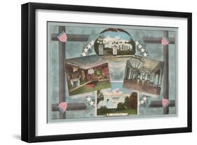 White House Scenes-null-Framed Art Print