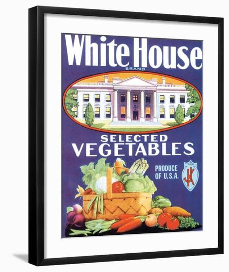 White House Vegetables-null-Framed Art Print