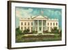 White House, Washington D.C.-null-Framed Art Print