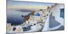 White Houses and Blue Domes of the Churches Dominate the Aegean Sea, Oia, Santorini-Roberto Moiola-Mounted Photographic Print