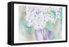 White Hydrangea-Beverly Dyer-Framed Stretched Canvas