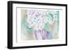 White Hydrangea-Beverly Dyer-Framed Premium Giclee Print