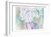 White Hydrangea-Beverly Dyer-Framed Premium Giclee Print