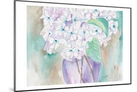 White Hydrangea-Beverly Dyer-Mounted Art Print