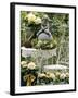 White Hydrangeas and a Cherub on a Terrace-Elke Borkowski-Framed Photographic Print