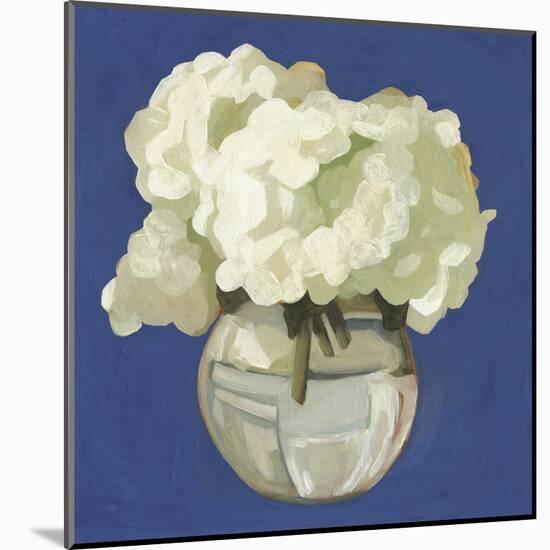 White Hydrangeas I-Emma Scarvey-Mounted Art Print