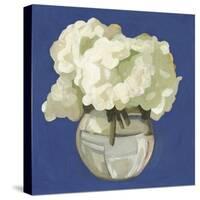 White Hydrangeas I-Emma Scarvey-Stretched Canvas