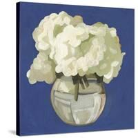 White Hydrangeas I-Emma Scarvey-Stretched Canvas