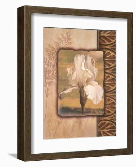 White Iris-TC Chiu-Framed Art Print