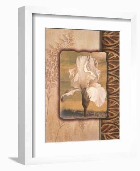 White Iris-TC Chiu-Framed Art Print