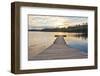 White Iron Lake Boat Dock-Peter Bodig-Framed Photographic Print