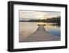 White Iron Lake Boat Dock-Peter Bodig-Framed Photographic Print