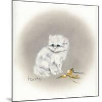 White Kitty (Ornament)-Peggy Harris-Mounted Giclee Print