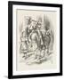 White Knight Alice and the White Knight-John Tenniel-Framed Art Print