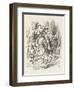 White Knight Alice and the White Knight-John Tenniel-Framed Art Print