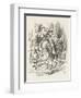 White Knight Alice and the White Knight-John Tenniel-Framed Art Print